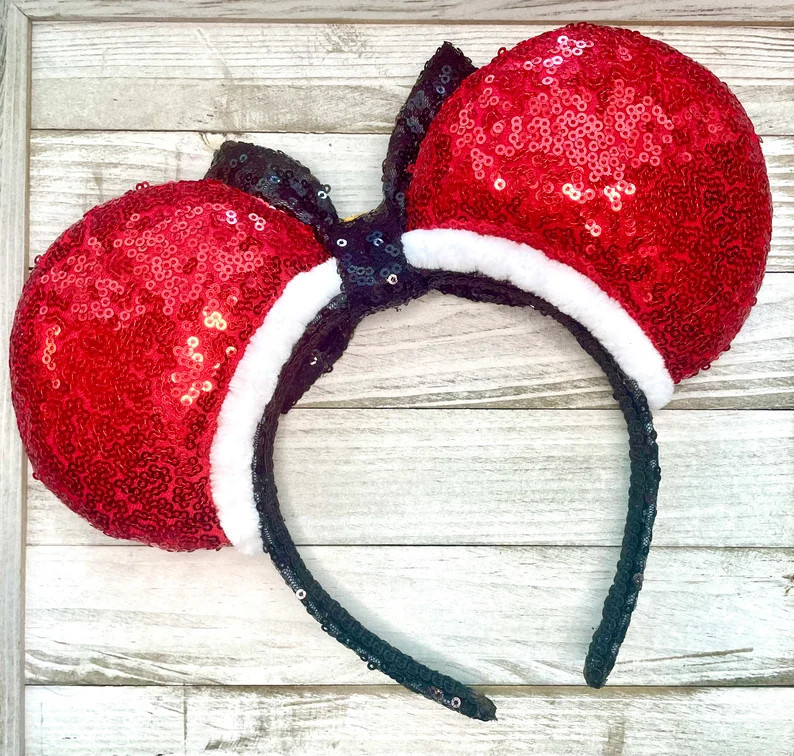 Santa Mouse Ears | Etsy (US)