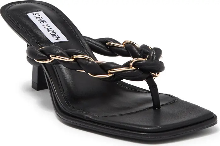 Alenna Braided Chain Strap Kitten Heel Sandal | Nordstrom Rack