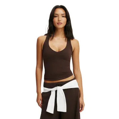 COTTON ON BODY Women's Active Ultra Soft Plunge Front Racer Tank in Cherry Dream at Nordstrom, Size Medium | Nordstrom