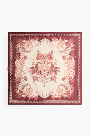 H & M - Patterned Scarf - Dark Red/Patterned | H&M (US + CA)