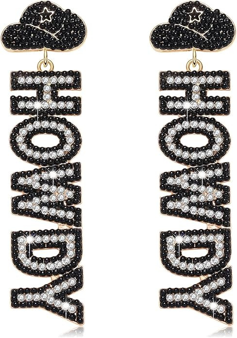 Western Earrings for Women Statement Letter Howdy Honey Earrings Southern Western Nashville Earri... | Amazon (US)