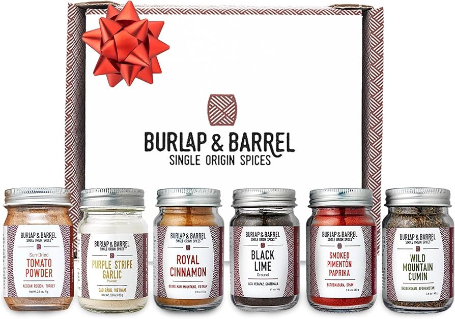 Burlap & Barrel 6-Pack Spice Gift Set - As Seen On Shark Tank! - 6 Spices Selected for the Curiou... | Amazon (US)