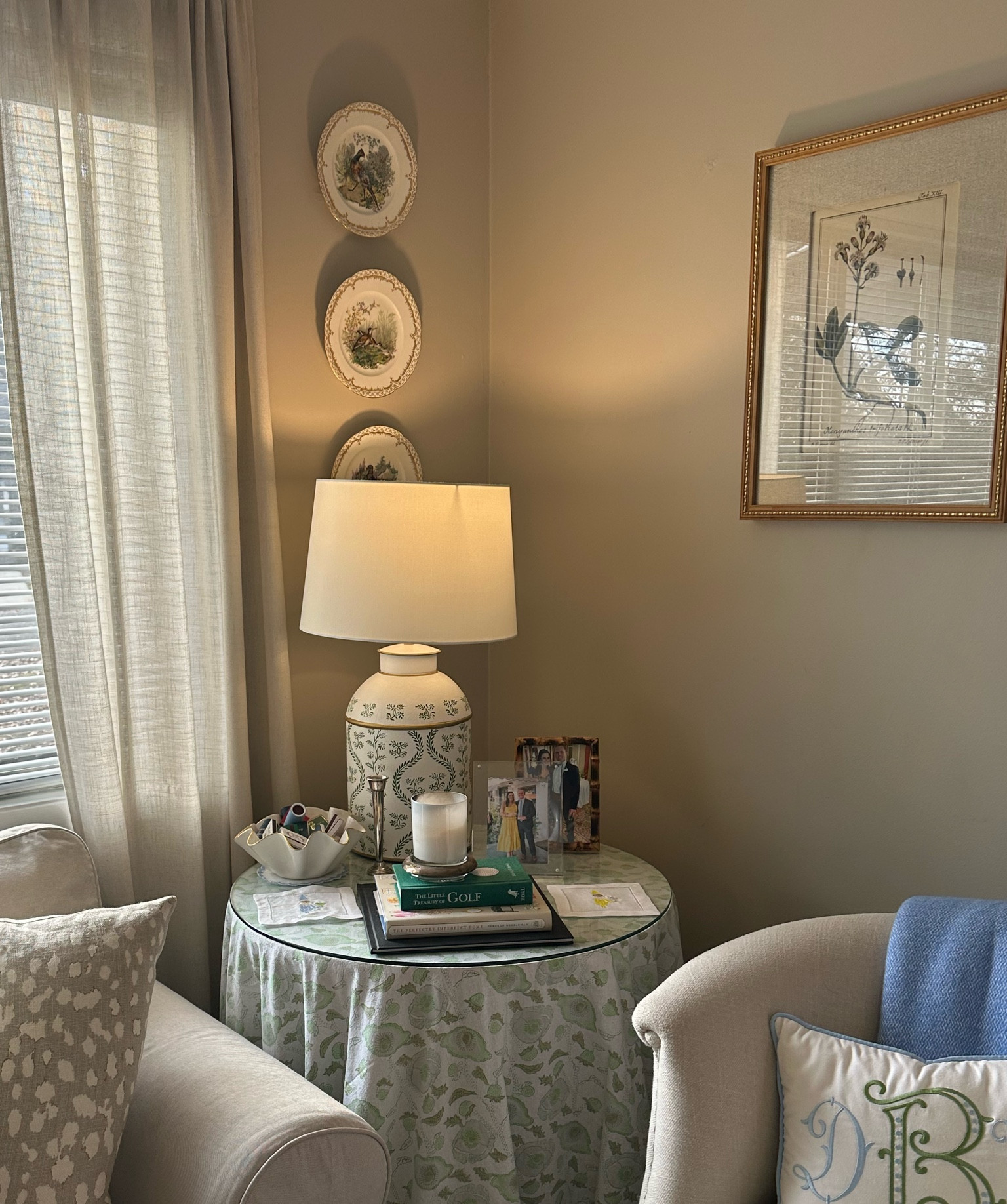 I’ve been slowly trying to accumulate art for our walls, and my mom brought the perfect solution with her the last time she visited! She gifted me some handpainted plates she received as a wedding gift and an invisible edge plate hanger that I decided would be a great way to add some color and interest to the corner of our living room! While plates may not be “art” they make a great affordable option that can make a big impact when hung in a group. This is the perfect solution to any one off plates you may see at antique stores or estate sales! 

I’ve linked what I used to hang the plates as well as some cute plate finds on my Amazon storefront: https://shorturl.at/wSU16 (https://shorturl.at/wSU16)

#prepinyourstep #southernstyle #southerntraditionalstyle #platewall #platewalldiy #platehangers #interiorinspo #southerntraditionalmaximalist #affordableart #affordableinteriorfind
s #amazondecor #amazonfinds 

#LTKhome #LTKfindsunder50 #LTKfindsunder100