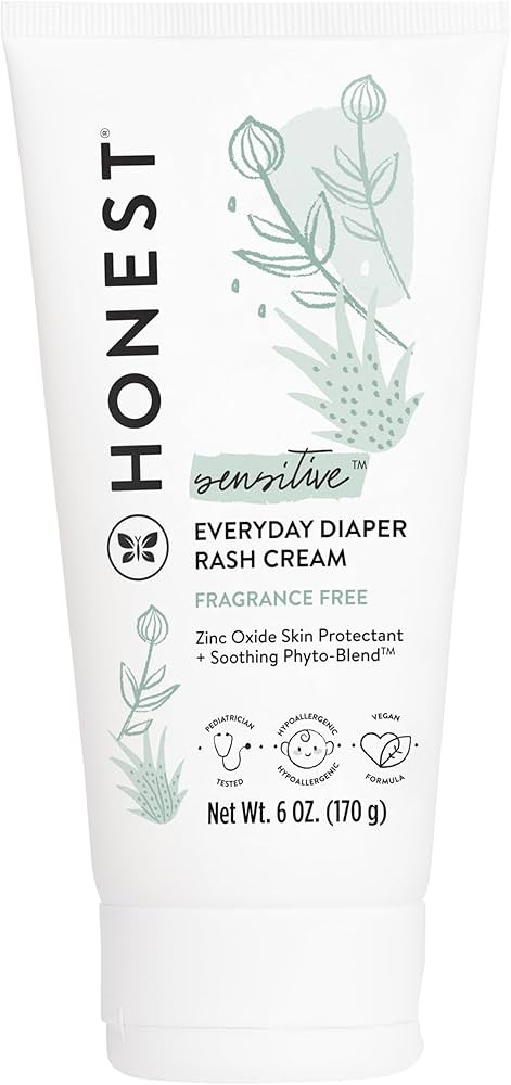 The Honest Company Hypoallergenic Diaper Rash Cream | Moisturizing + Calming Zinc Oxide Ointment ... | Amazon (US)