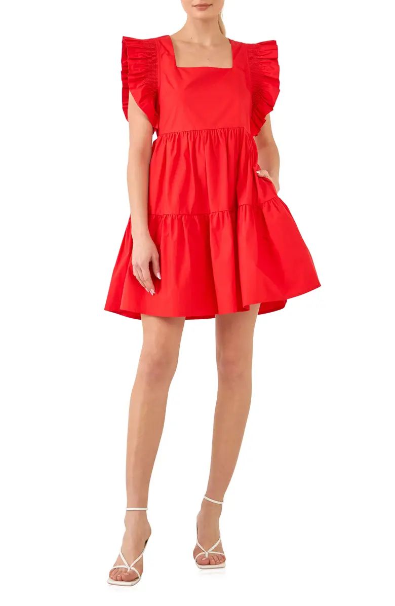 English Factory Cotton Minidress | Nordstrom | Nordstrom