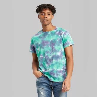Men's Tie-Dye Short Sleeve T-Shirt - Original Use™ Green | Target