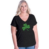 Womens St Patrick's Day Plus Size V Neck Shirt - Shamrock Tee Saint Patricks Ladies T Gift Friendly | Etsy (US)