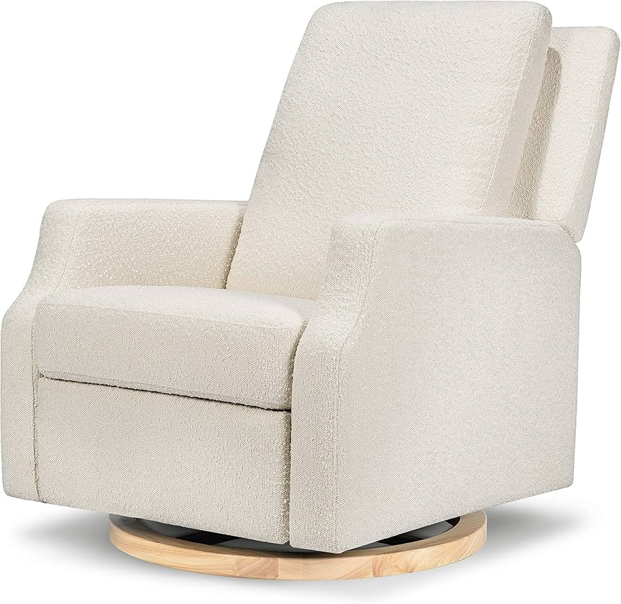 Namesake Crewe Recliner and Swivel Glider in Ivory Boucle with Light Wood Base, Greenguard Gold C... | Amazon (US)