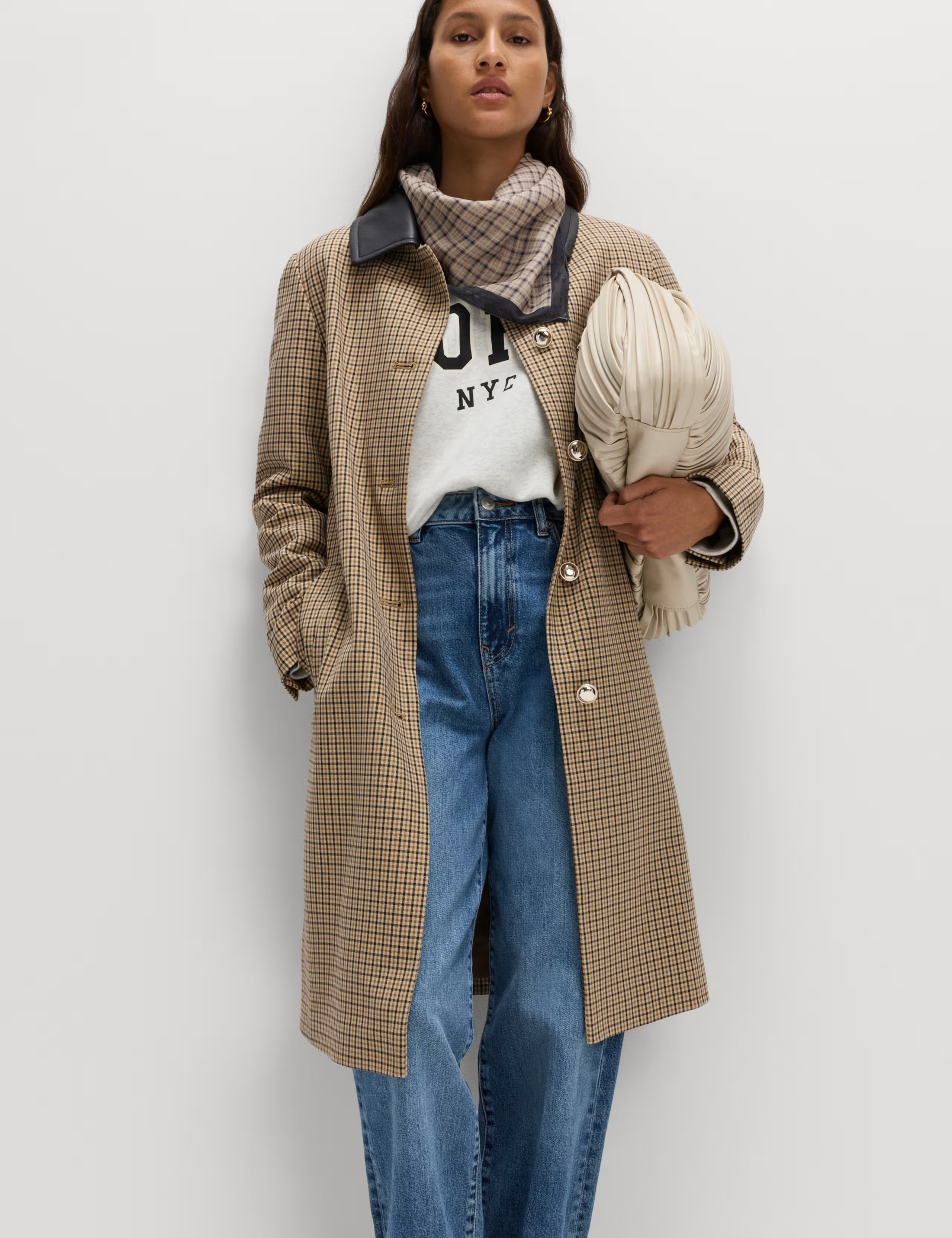 Checked Collared Car Coat | Marks & Spencer (UK)