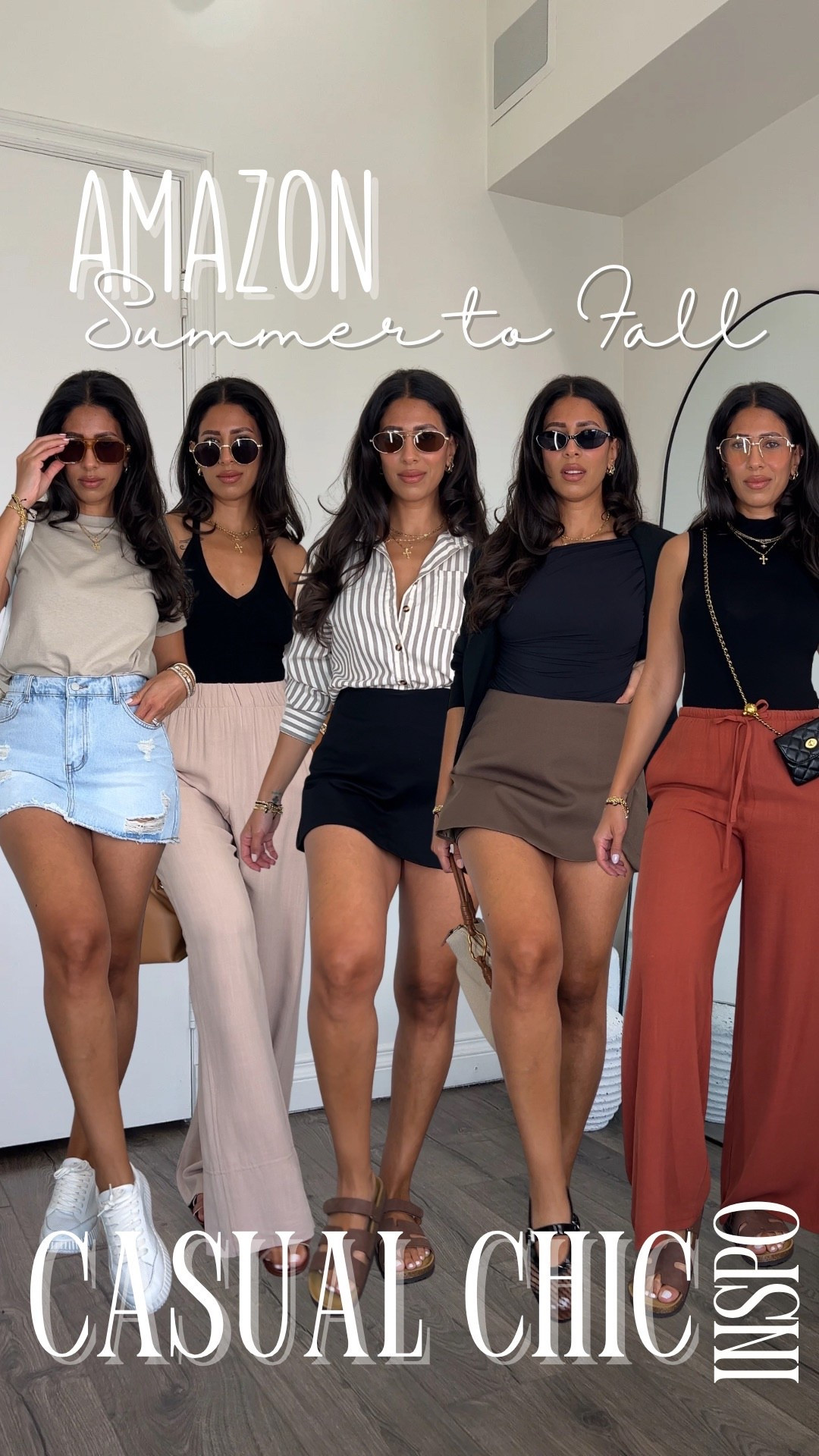 Amazon summer to fall styling: casual chic inspo! Which look is your favorite? 

Small in everything! 5’4 132lbs 

#LTKStyleTip #LTKFindsUnder50 #LTKSeasonal