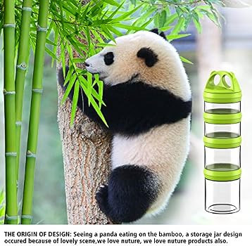 Amazon.com: SELEWARE Portable Stackable Food Storage Containers for Snacks Formula Powder and Dri... | Amazon (US)