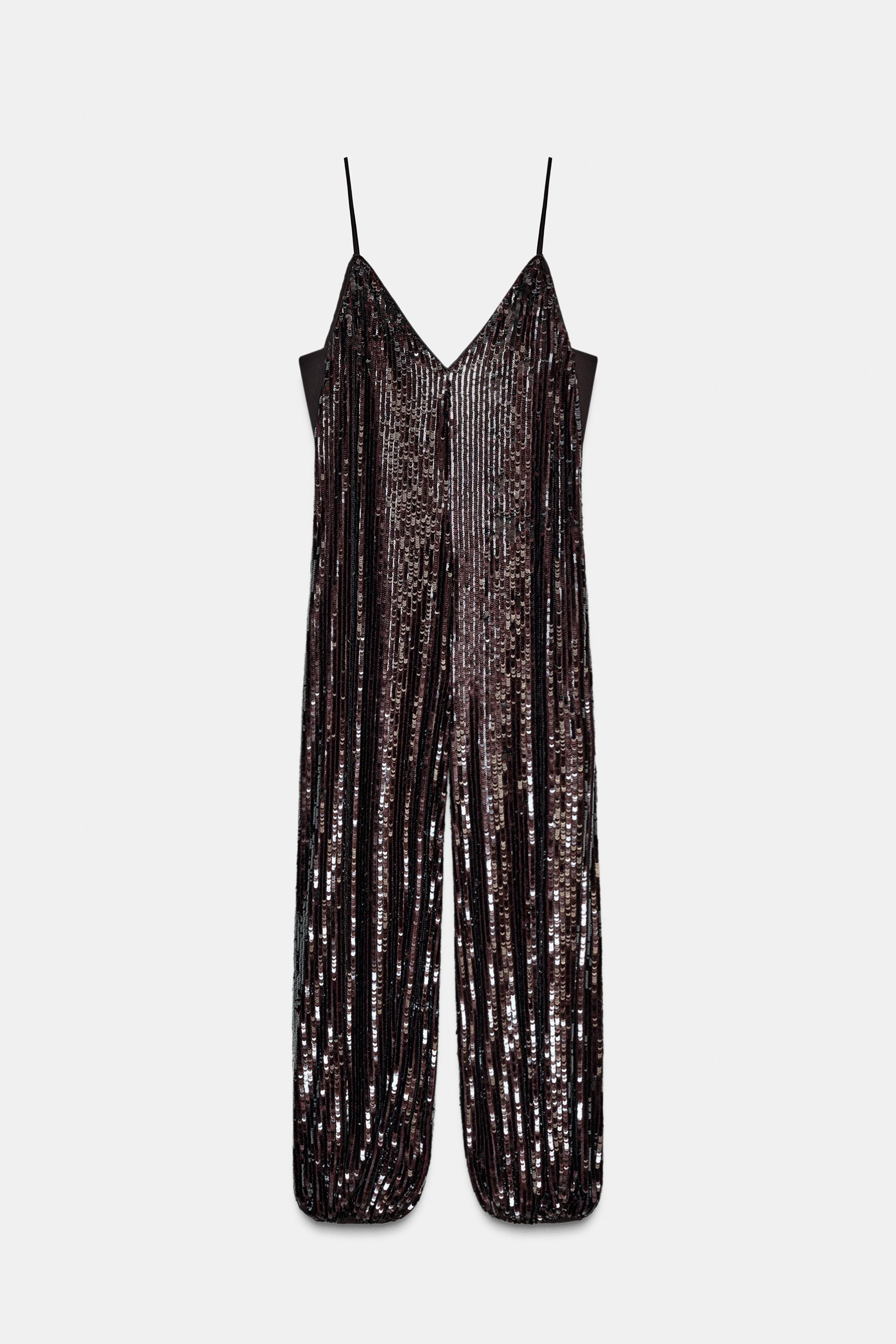 ZW COLLECTION LIMITED EDITION SEQUIN BALLOON JUMPSUIT | Zara US