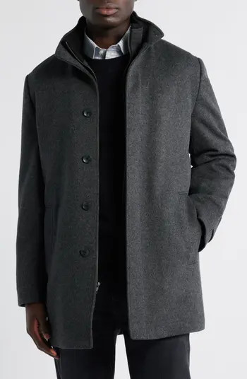 Hudson Bib Insert Wool Car Coat | Nordstrom