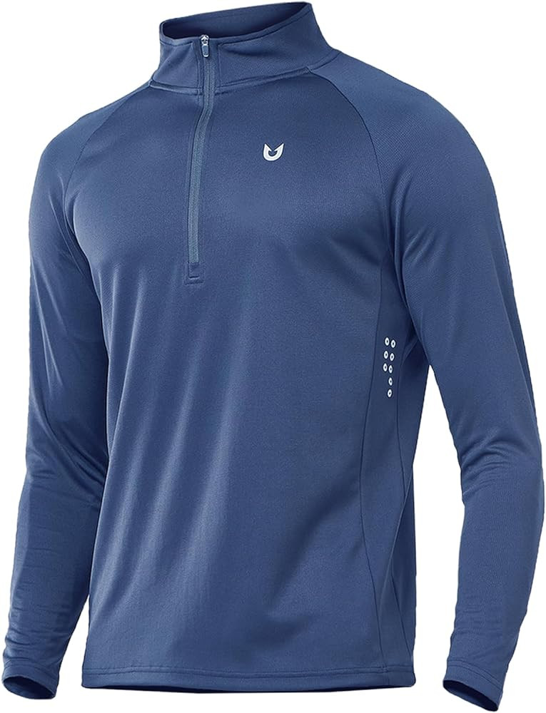 NORTHYARD Quarter Zip Pullover Men Running Shirt Long Sleeve Moisture Wicking Quick Dry Athletic ... | Amazon (US)