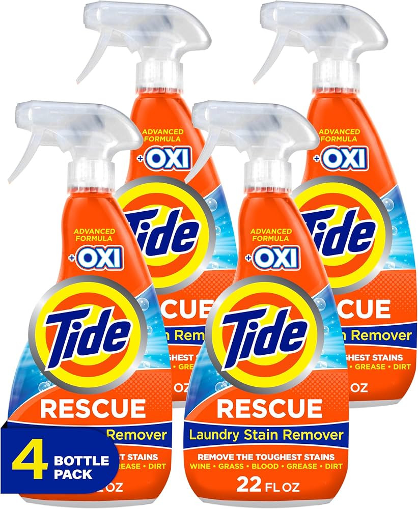 Tide Laundry Stain Remover with Oxi, Rescue Clothes, Upholstery, Carpet and more from Tough Stain... | Amazon (US)