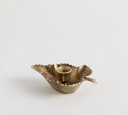 Metal Leaf Candle Holder | Pottery Barn (US)