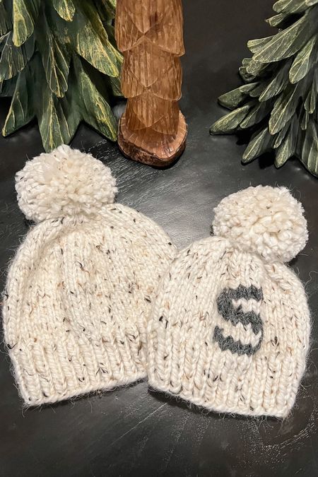 Personalized hand knit initial pom beanie // winter hat, Christmas gift, cold weather, outerwear, baby, kids, women’s 

#LTKGiftGuide #LTKkids #LTKfamily