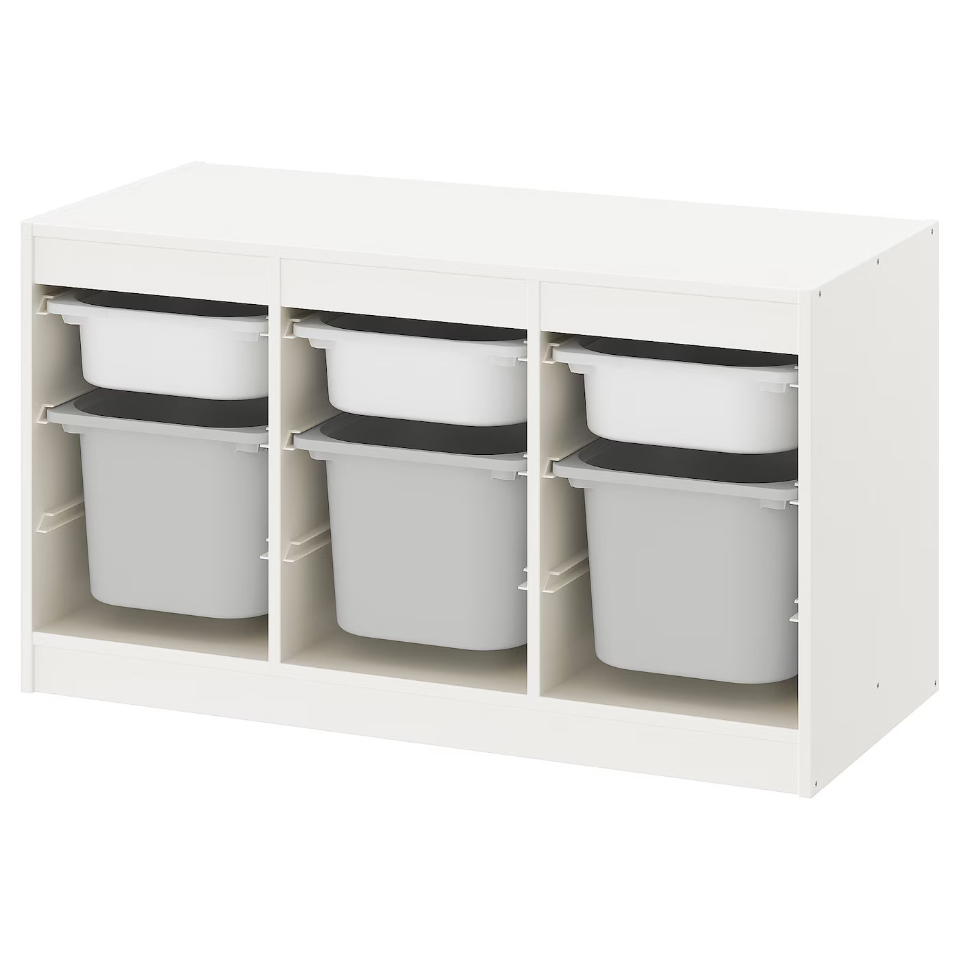 TROFAST Aufbewahrung mit Boxen, weiß/grau, 99x44x56 cm - IKEA Deutschland | IKEA (DE)