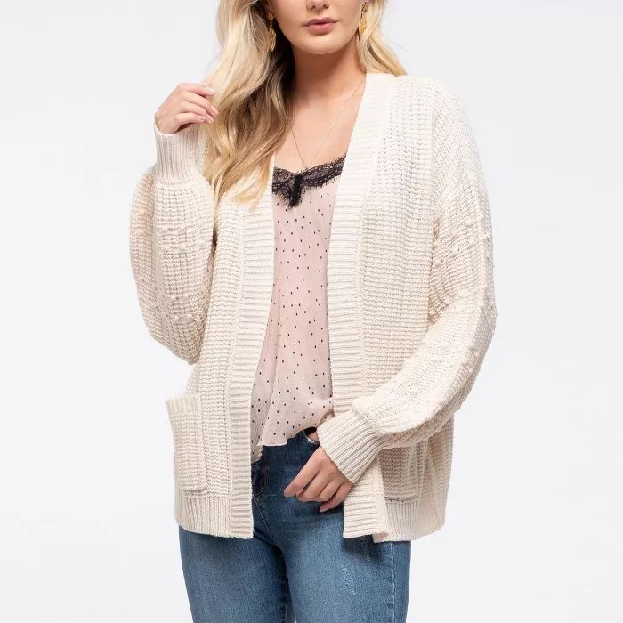 Mine Fashion Women's PomPom Cardigan | Target