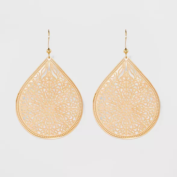 Women's Fashion Earring Filigree - A New Day™ | Target