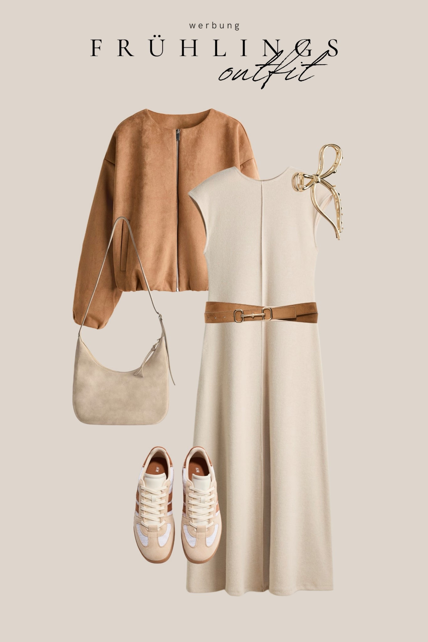 Ein Frühlings Outfit von H&M mit dem schönen weichen Kleid und der leichten Jacke in Veloursleder Optik. 

#LTKdeutschland #LTKspring #LTKFashionMonth