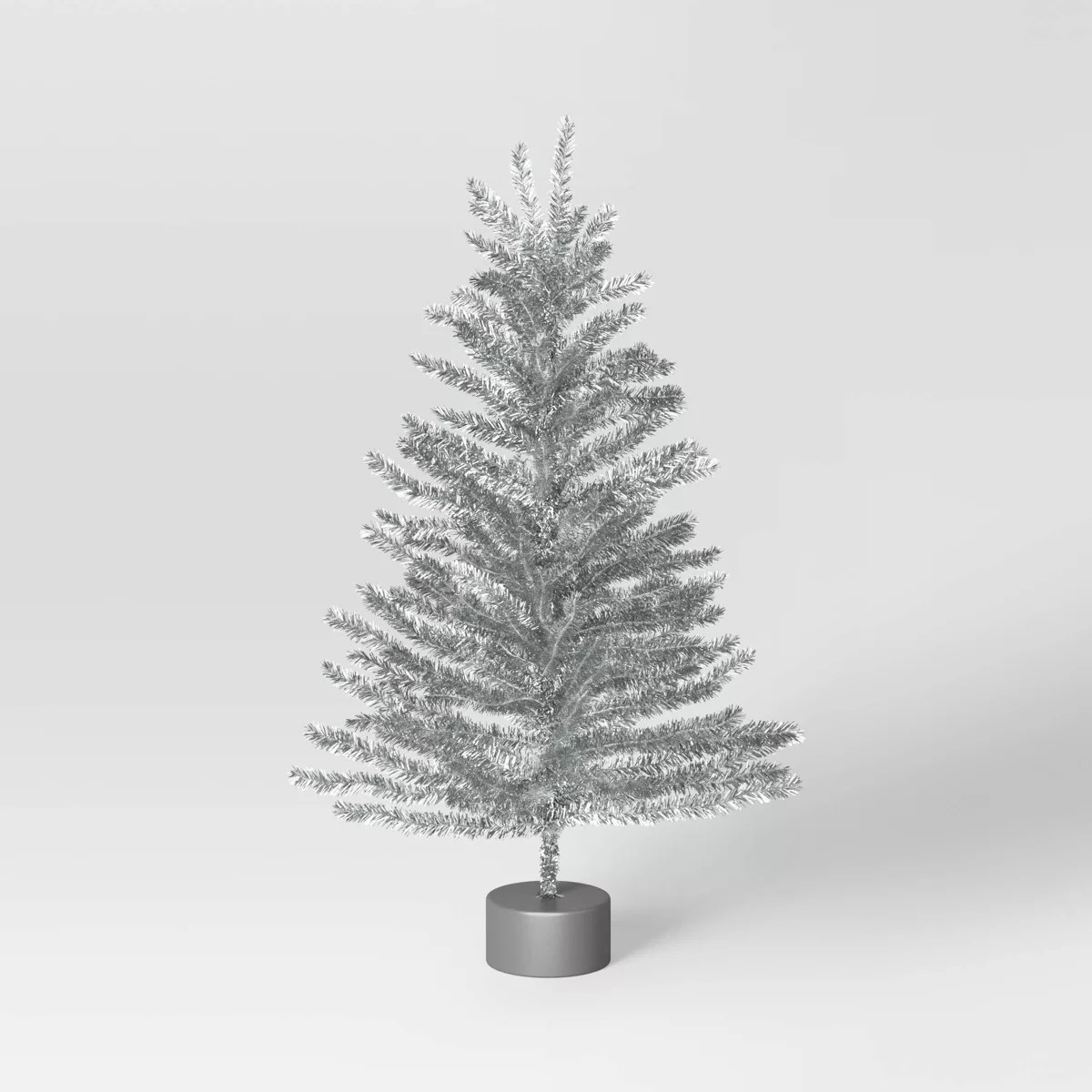 24" Unlit Tinsel Mini Artificial Christmas Tree Silver - Wondershop™ | Target