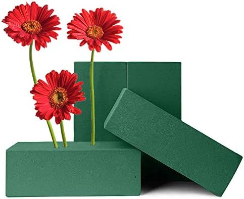 Floral Foam Blocks (4 Bricks) - Wet Florist Foam - Green Styrofoam Block for Artificial and Fresh... | Amazon (US)