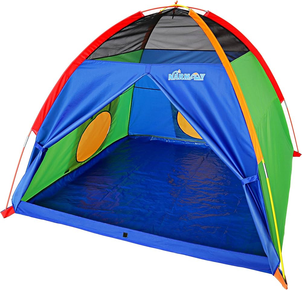 NARMAY® Play Tent Easy Fun Dome Tent for Kids Indoor/Outdoor Fun - 60 x 60 x 44 inch | Amazon (US)