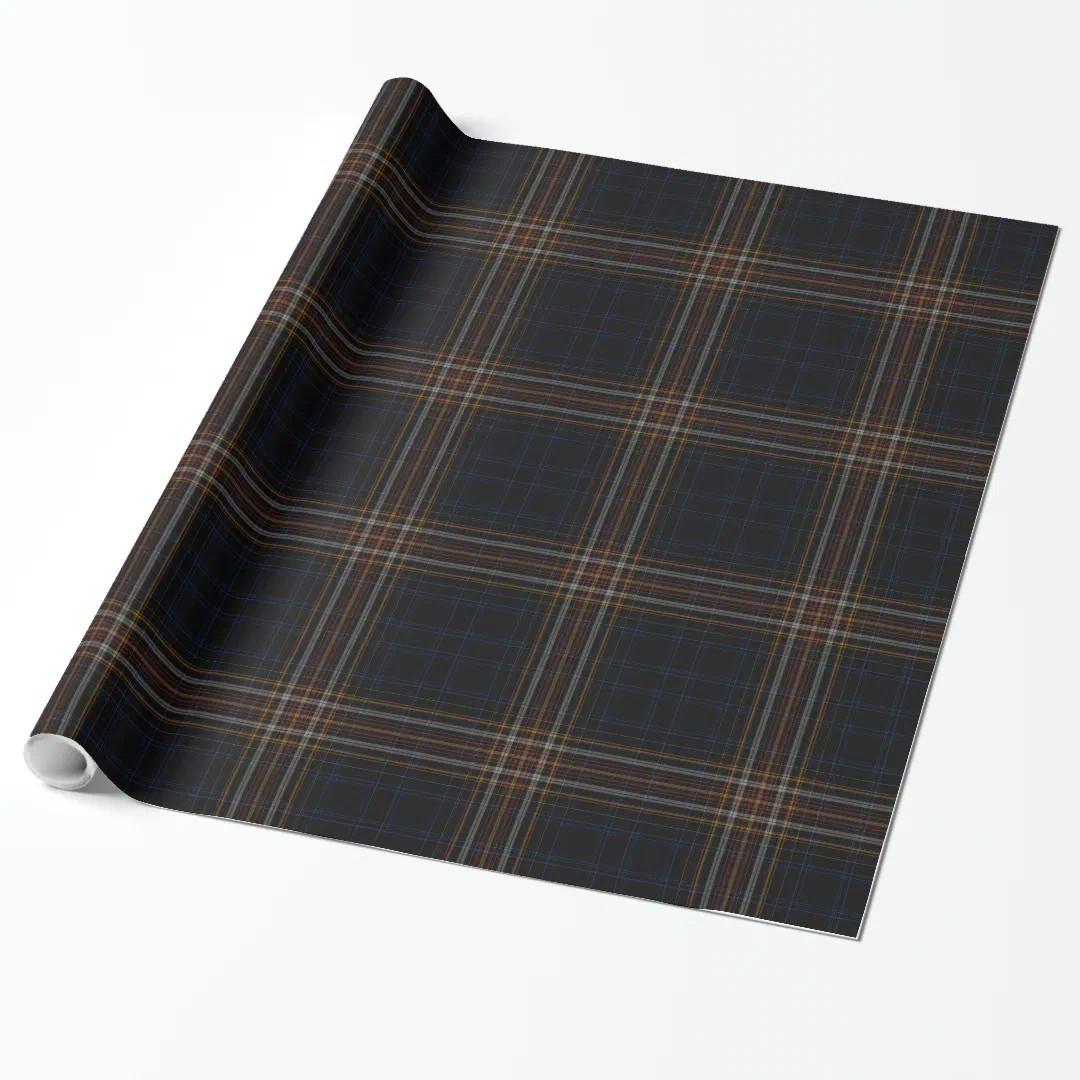 Black Red Tartan Plaid Wrapping Paper | Zazzle | Zazzle