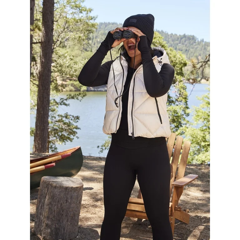 Love & Sports Women's Puffer Vest with Hood, Sizes XS-XXXL | Walmart (US)