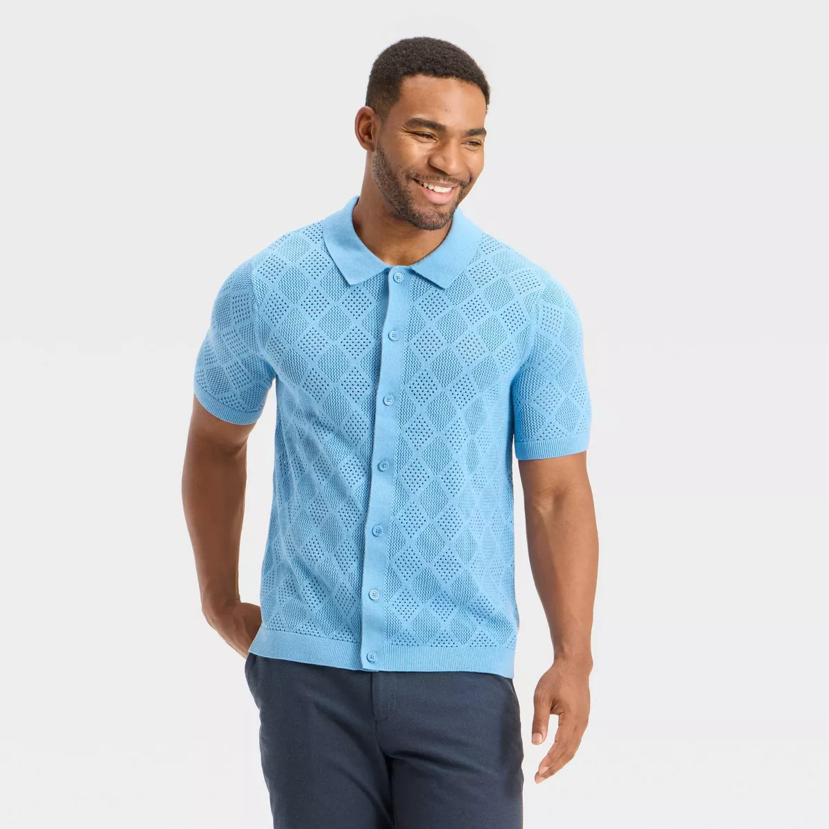 Men's Open Stitch Polo Sweater - Goodfellow & Co™ | Target