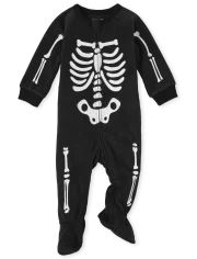 Unisex Baby And Toddler Matching Family Long Sleeve Glow In The Dark Skeleton Fleece One Piece Pa... | The Children's Place