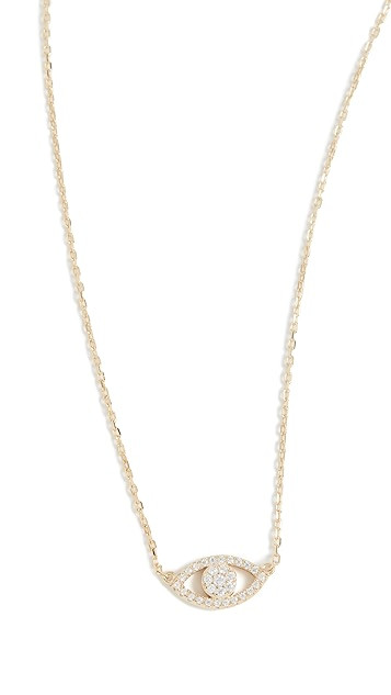 Evil Eye Pave Necklace | Shopbop