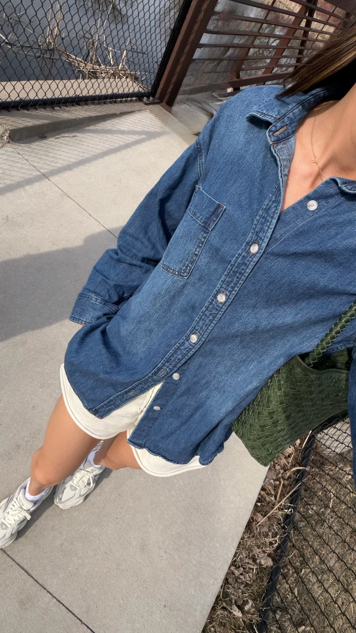 I’ve worn this denim shirt countless times the past few years. A staple! In my true size S and it has a slightly oversized fit 

#LTKootd #LTKmomlife #LTKActive