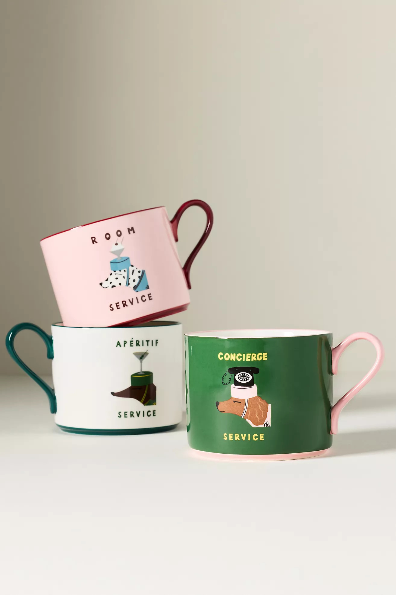 Nephthys Foster Stoneware Hotel Dog Mug | Anthropologie (US)