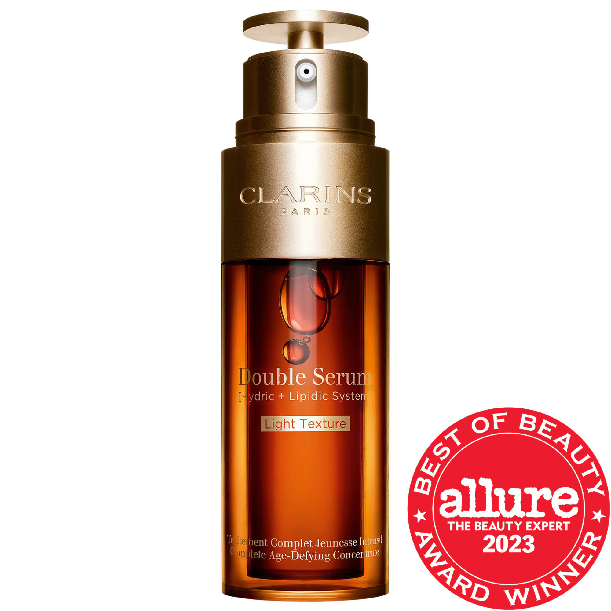 Clarins Double Serum Light Texture Firming & Smoothing Anti-Aging Concentrate 1.6 oz / 50 mL | Sephora (US)