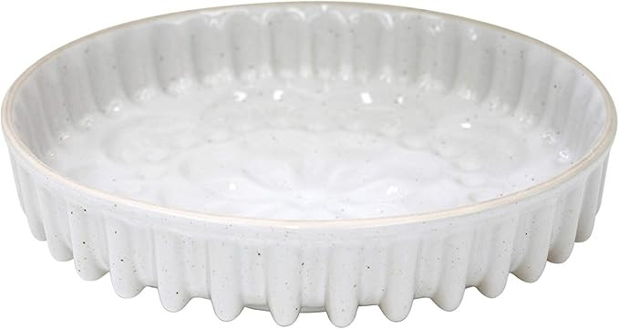 Casafina Fattoria Collection Stoneware Ceramic Round Baking Pan 10.75", White | Amazon (US)