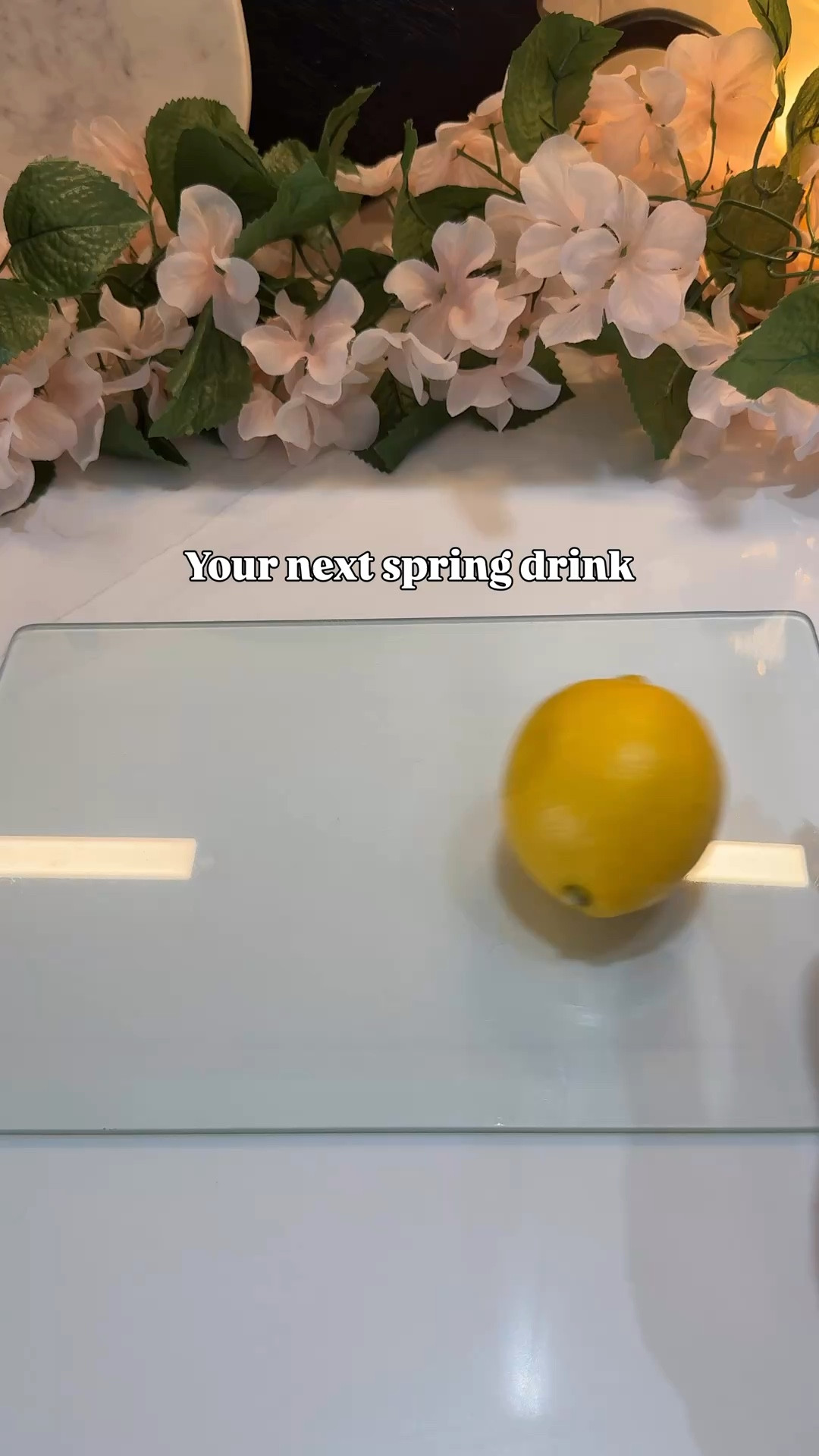 A little hosting trick that always impresses guests ✨ lemon + rose ice cubes for the prettiest drinks. 

#LTKspring