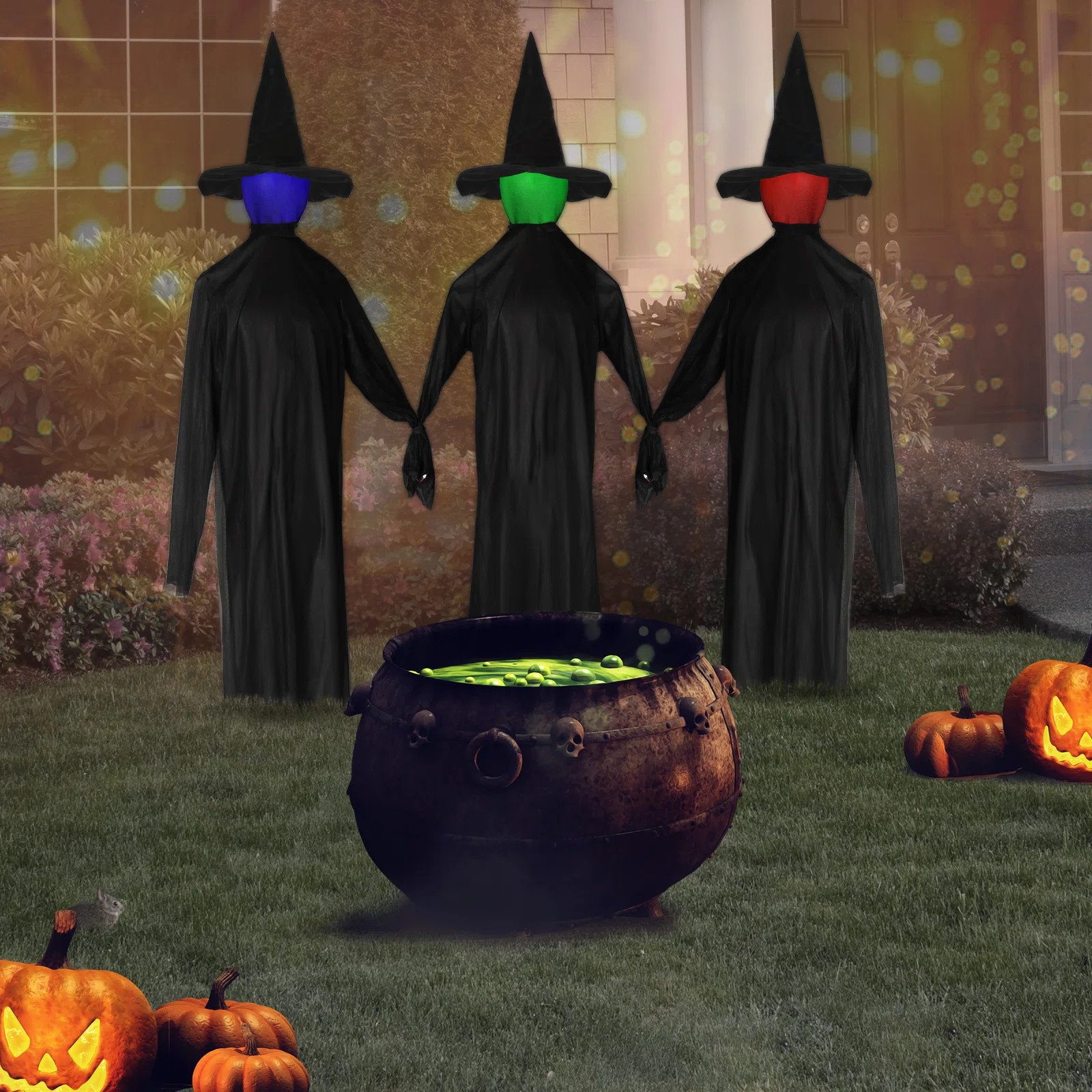 Idella 3PCS Halloween Witches Outdoor Decorations (Set of 3) | Wayfair North America