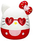 Amazon.com: Squishmallows Hello Kitty with Red Glasses 14-Inch Plush - Sanrio Ultrasoft Stuffed A... | Amazon (US)