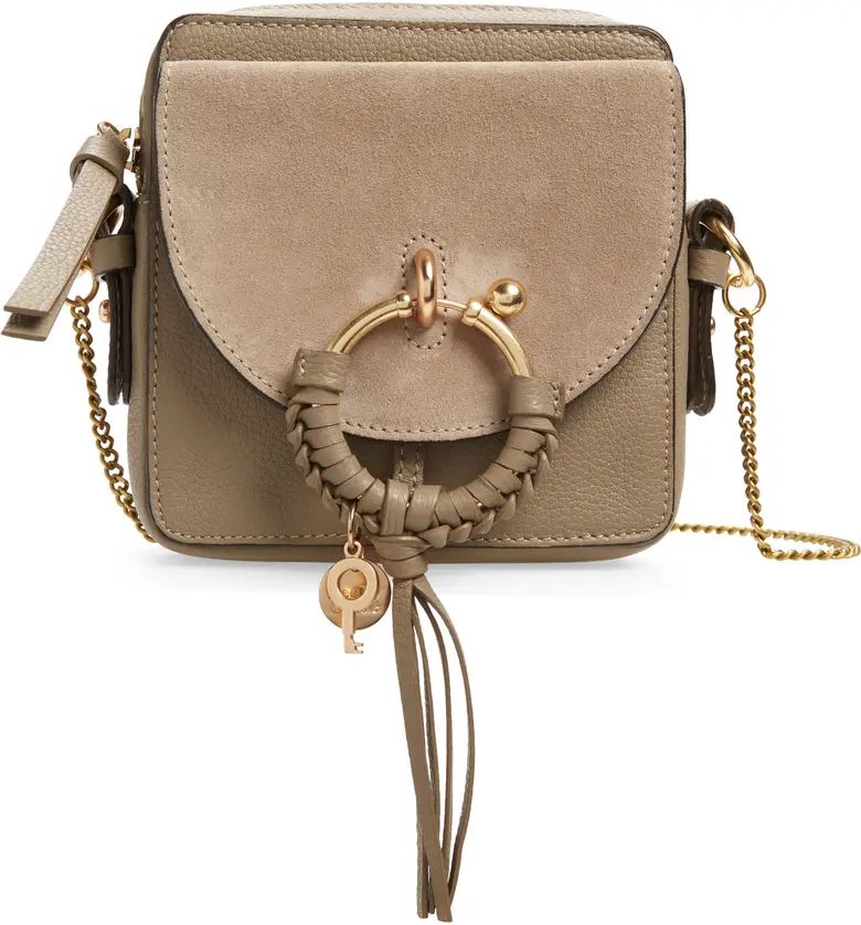 Small Joan Suede & Leather Crossbody Bag | Nordstrom