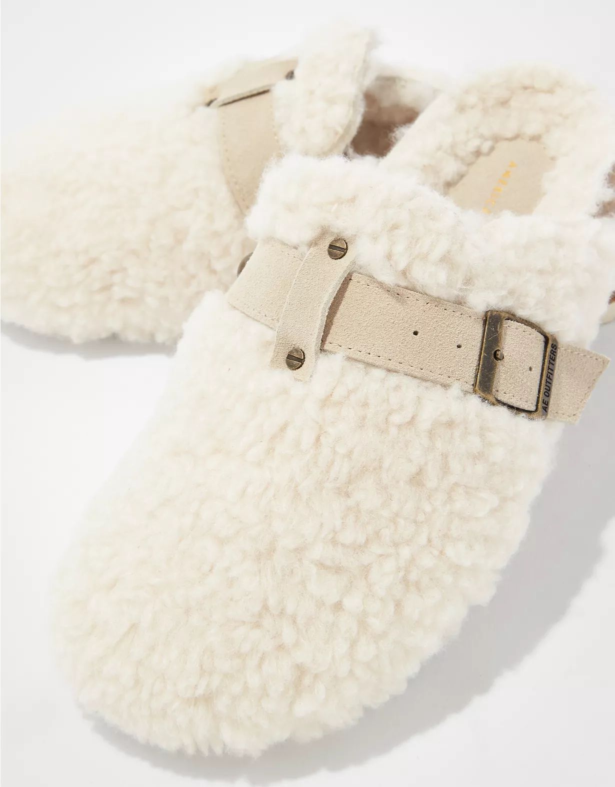 AE Faux Sherpa Clog | American Eagle Outfitters (US & CA)