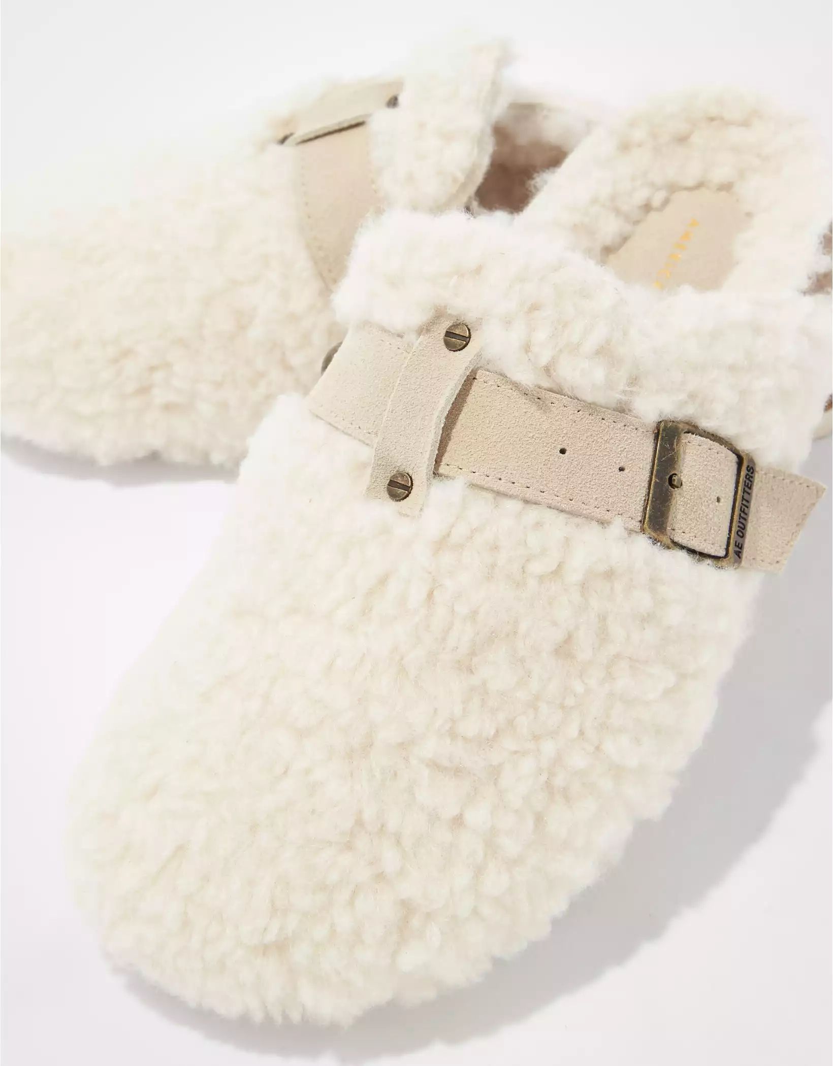 AE Faux Sherpa Clog | American Eagle Outfitters (US & CA)
