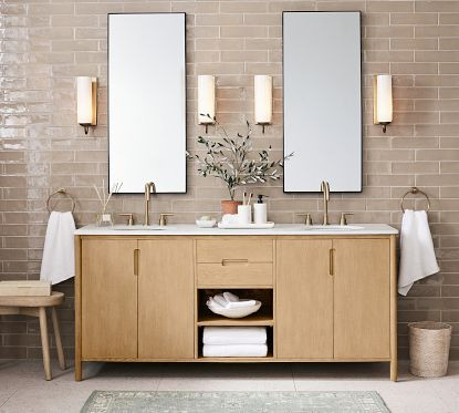 Manzanita 72" Double Sink Vanity | Pottery Barn (US)