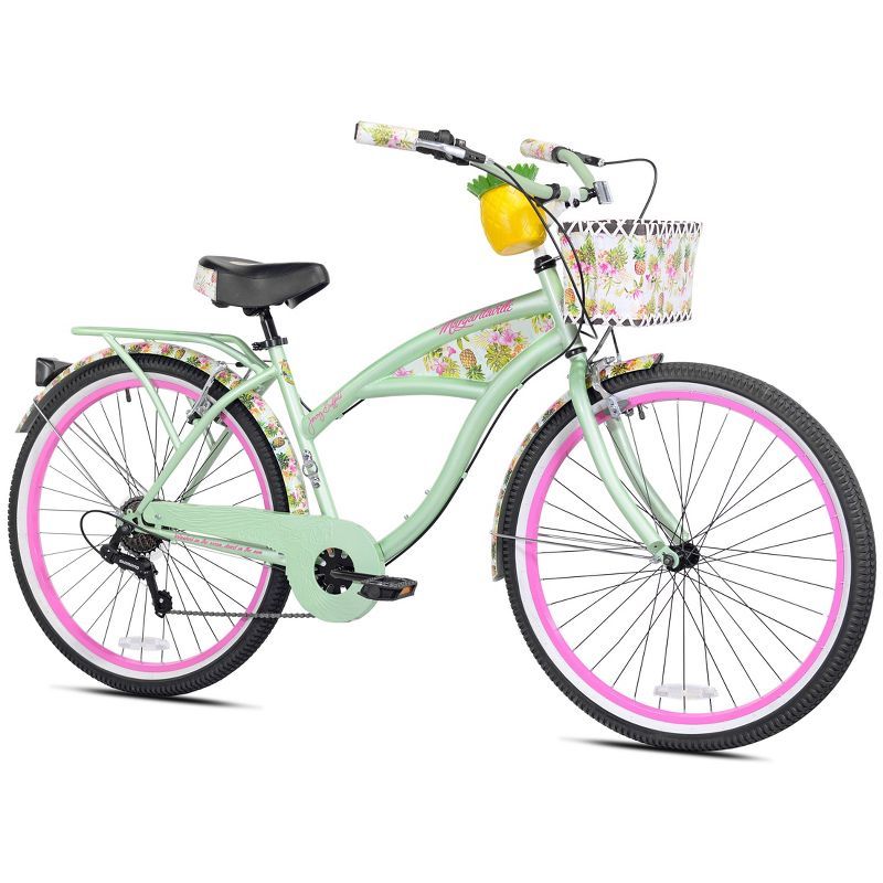 Kent Margaritaville 26" Cruiser Bike   - Light Mint Green/Pink | Target