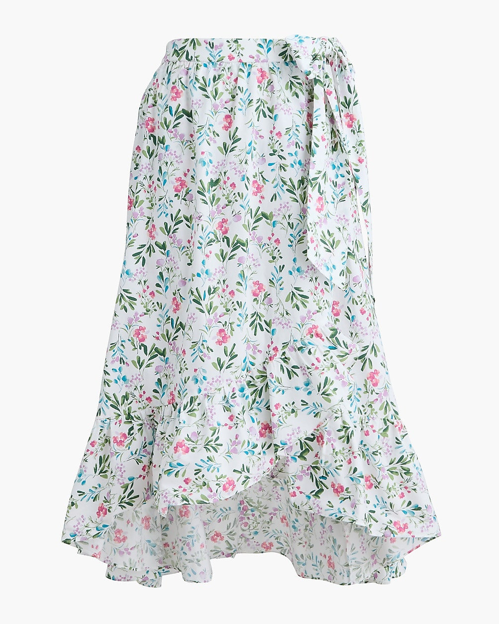 Poplin midi wrap skirt | J.Crew Factory