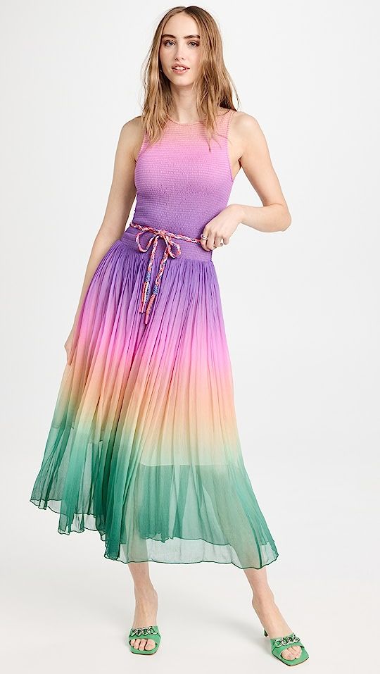 Cira Shirred Midi Dress | Shopbop