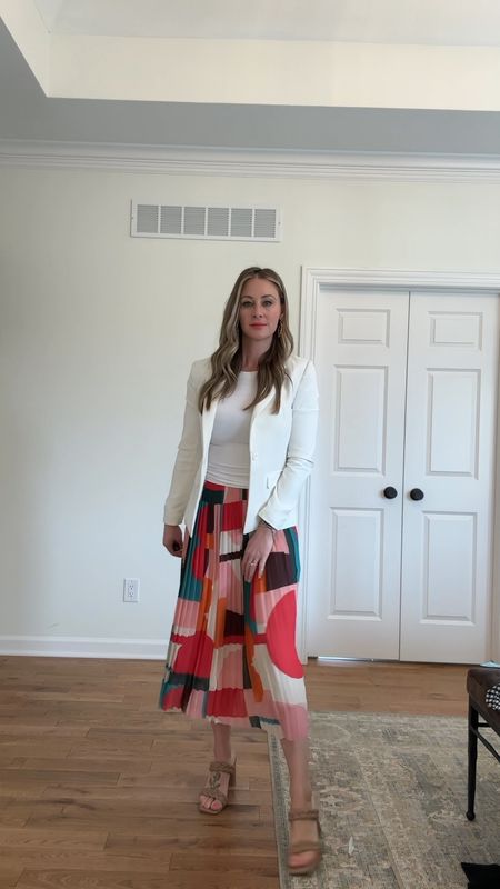 Easter outfit/fun skirt and a blazer 💃🏼