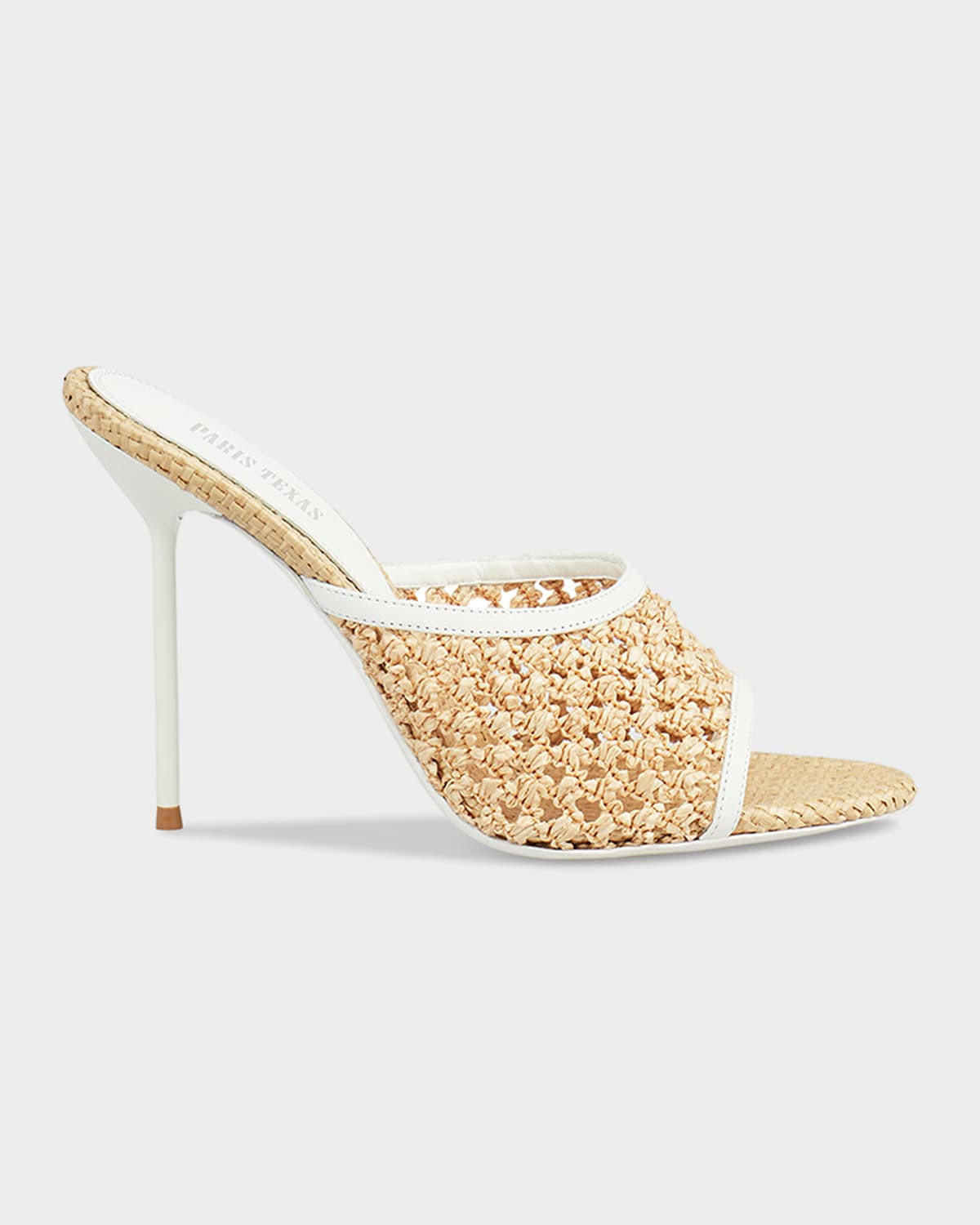 105mm Lidia Woven Mule Sandals | Neiman Marcus