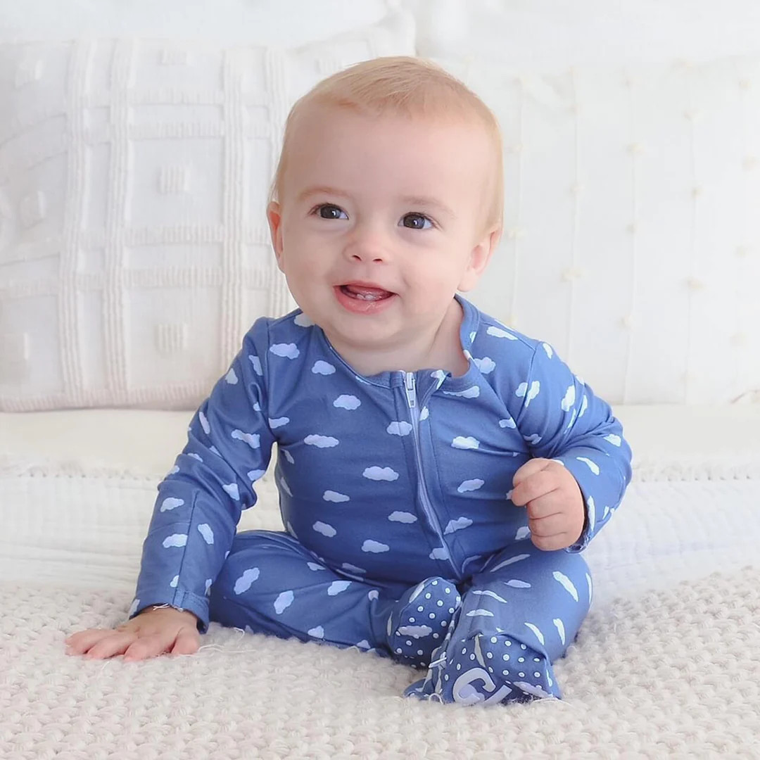 Sweet Dreams Zipper Footie | Caden Lane